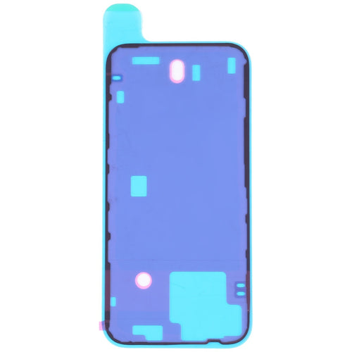 Blue iPhone 15 back glass replacement with camera lens, brackets and NFC