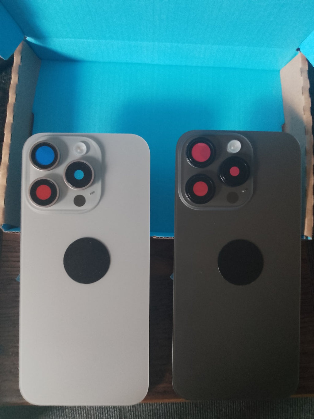 iPhone 15 Pro replacement back glass with charge coil, flash, brackets and NFC